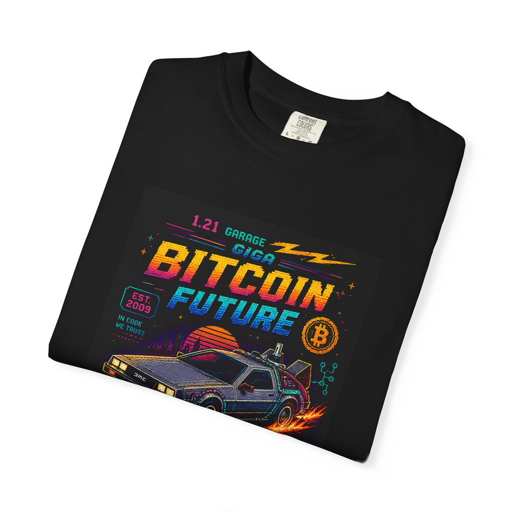 Bitcoin Time Machine T-Shirt — Retro Future Crypto Graphic Tee