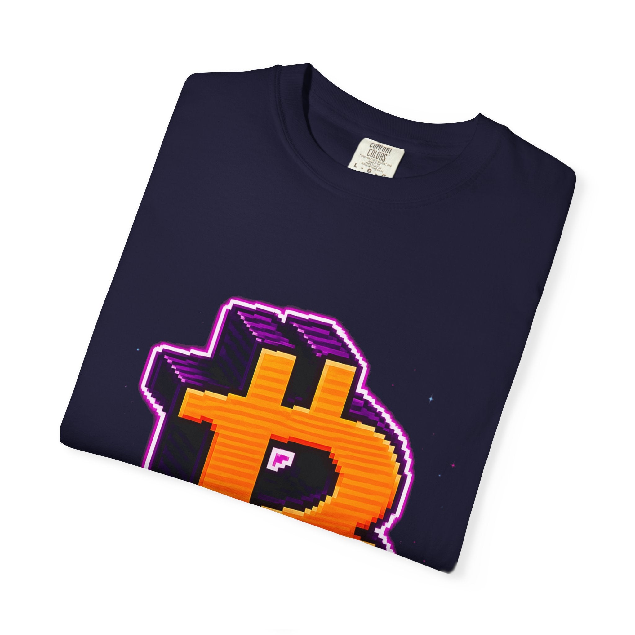 Retro Bitcoin Arcade T-Shirt — Pixel Crypto Logo Tee