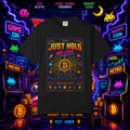 Bitcoin 'Just Hold No Cry' Vintage Arcade T-Shirt