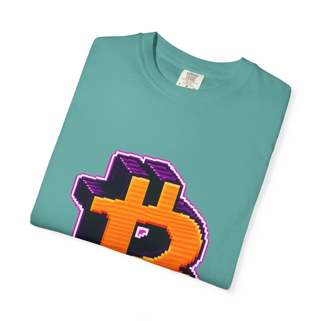 Retro Bitcoin Arcade T-Shirt — Pixel Crypto Logo Tee