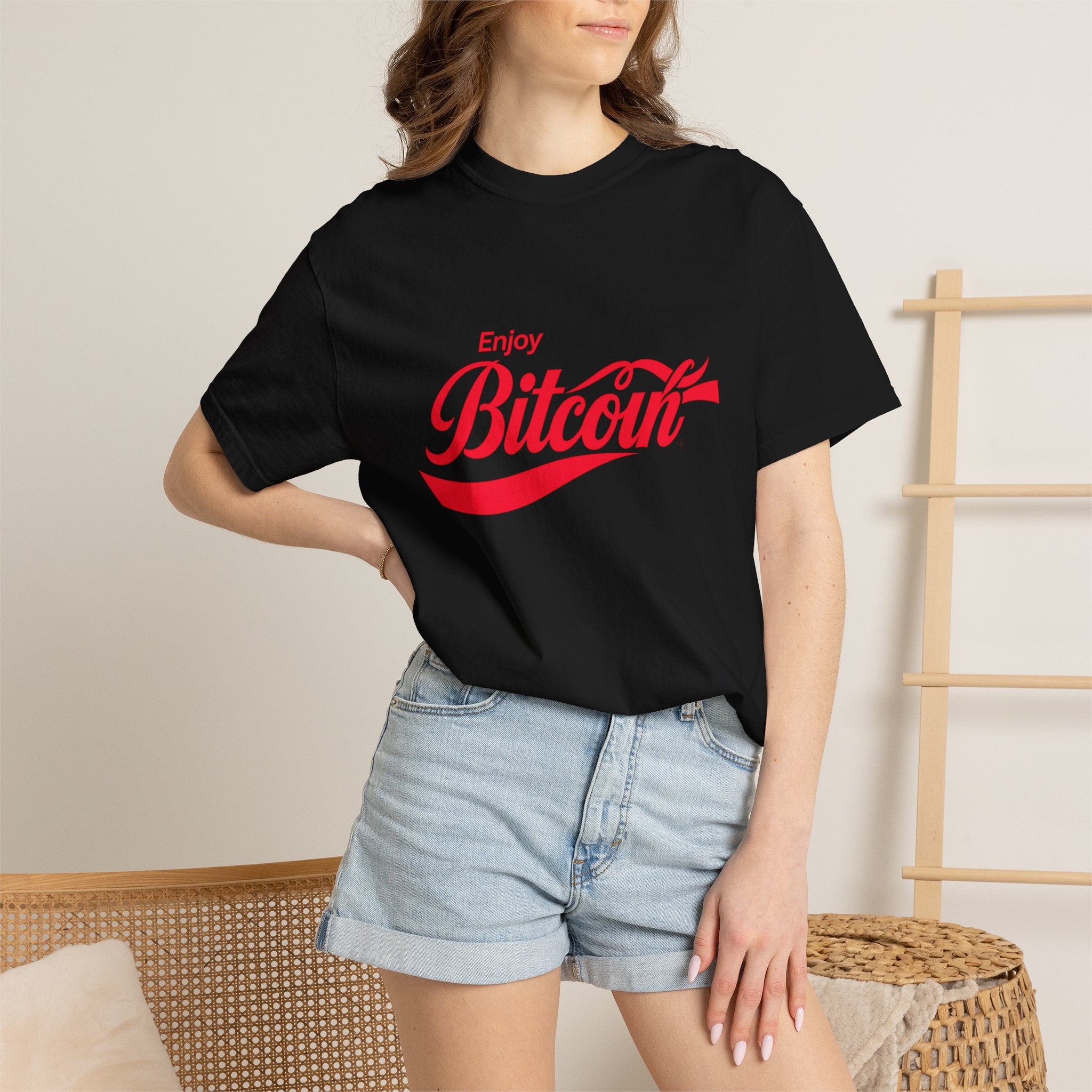 Bitcoin "Enjoy" Logo T-Shirt