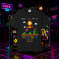 Bitcoin Retro Game T-Shirt — Pixel Mario-Style Crypto Tee