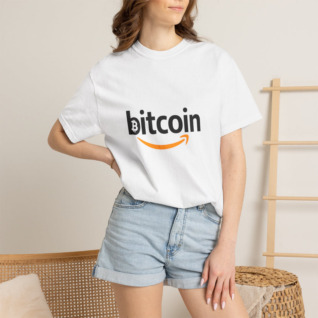 Bitcoin Logo T-Shirt — Crypto Amazon Parody Tee