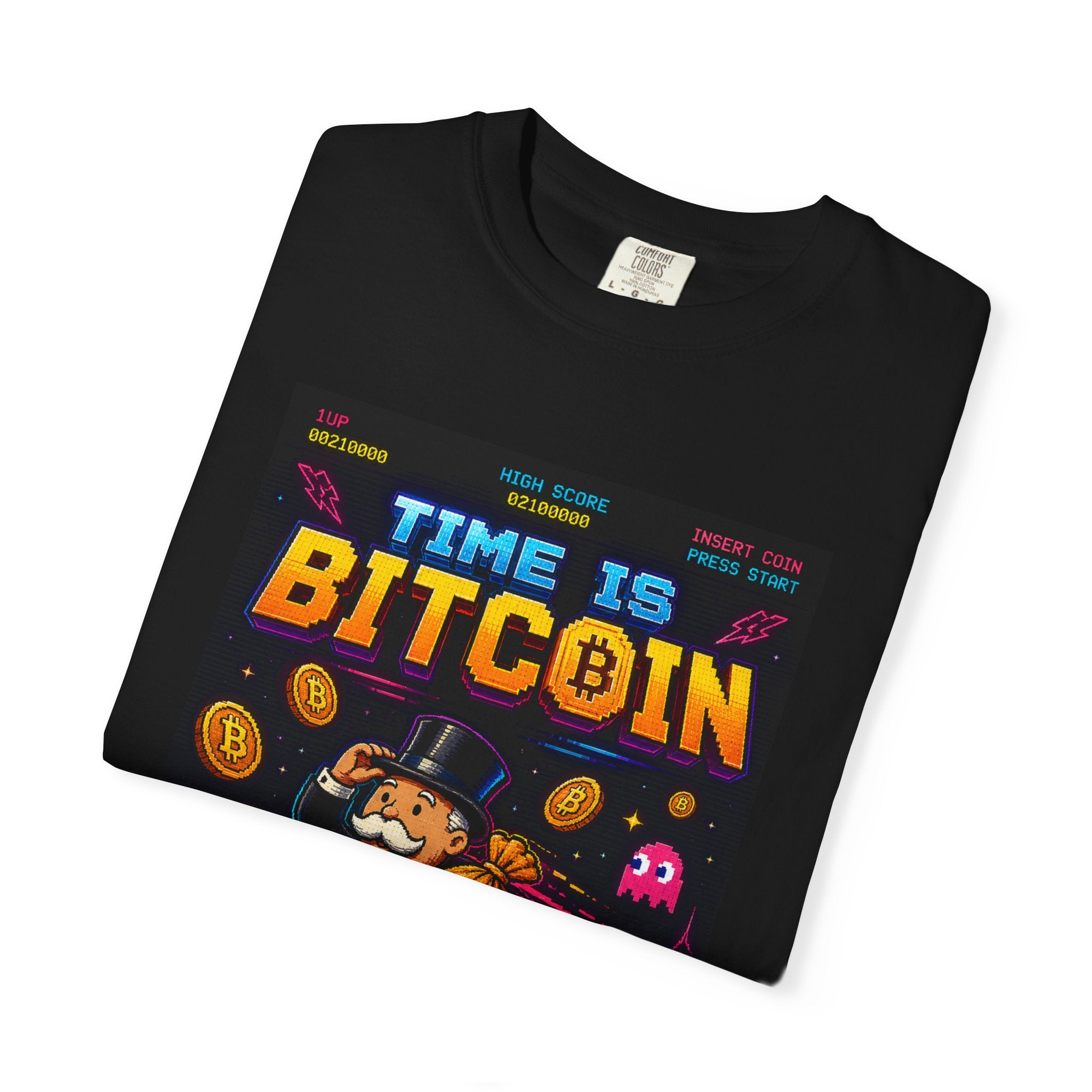 Time Is Bitcoin Retro Arcade T-Shirt