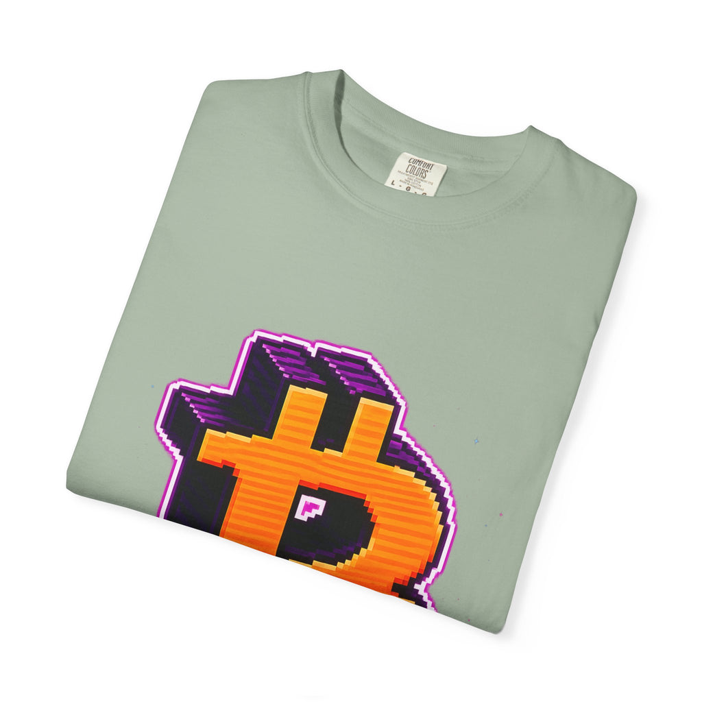 Retro Bitcoin Arcade T-Shirt — Pixel Crypto Logo Tee