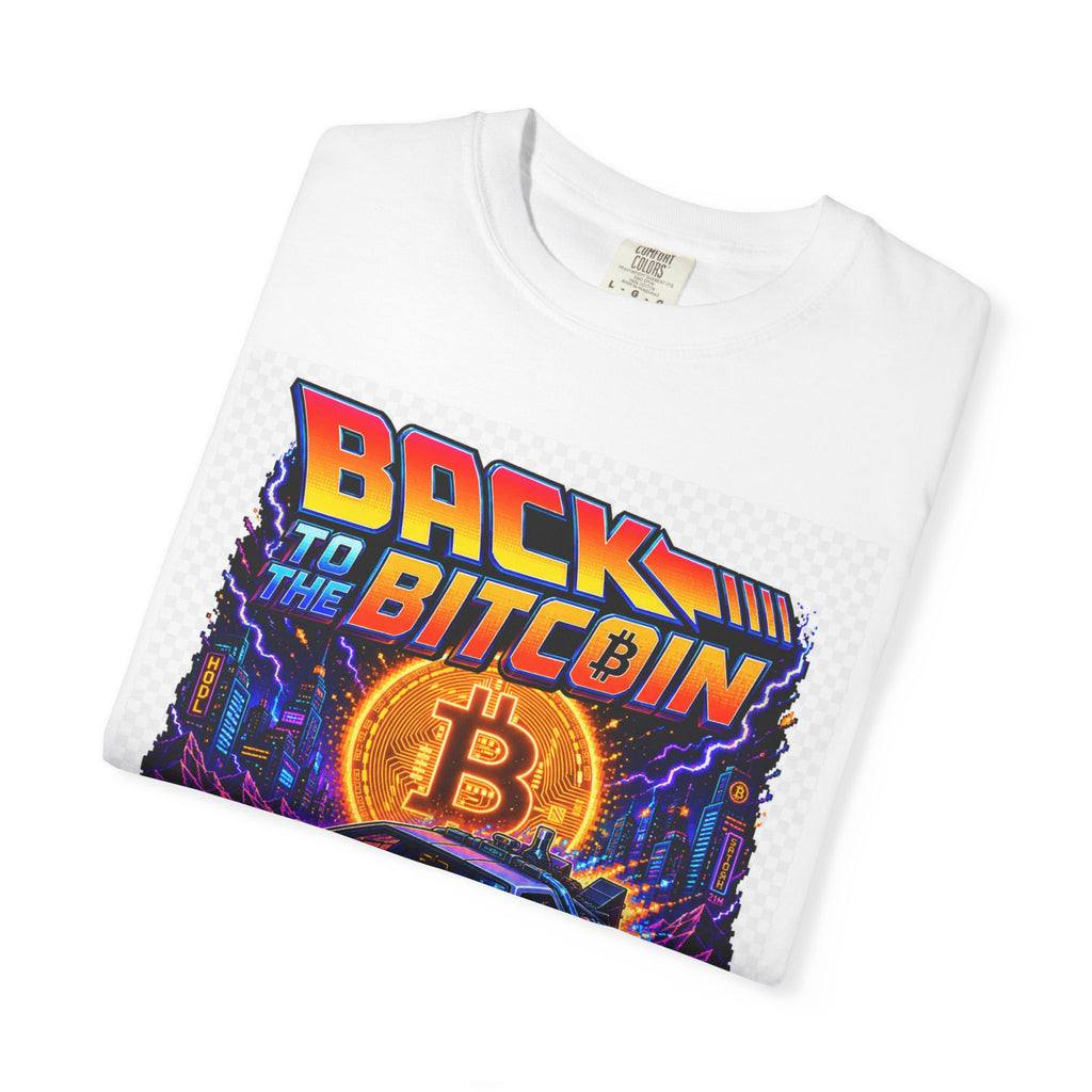 Back to the Bitcoin T-Shirt — Retro 80s Crypto Graphic Tee