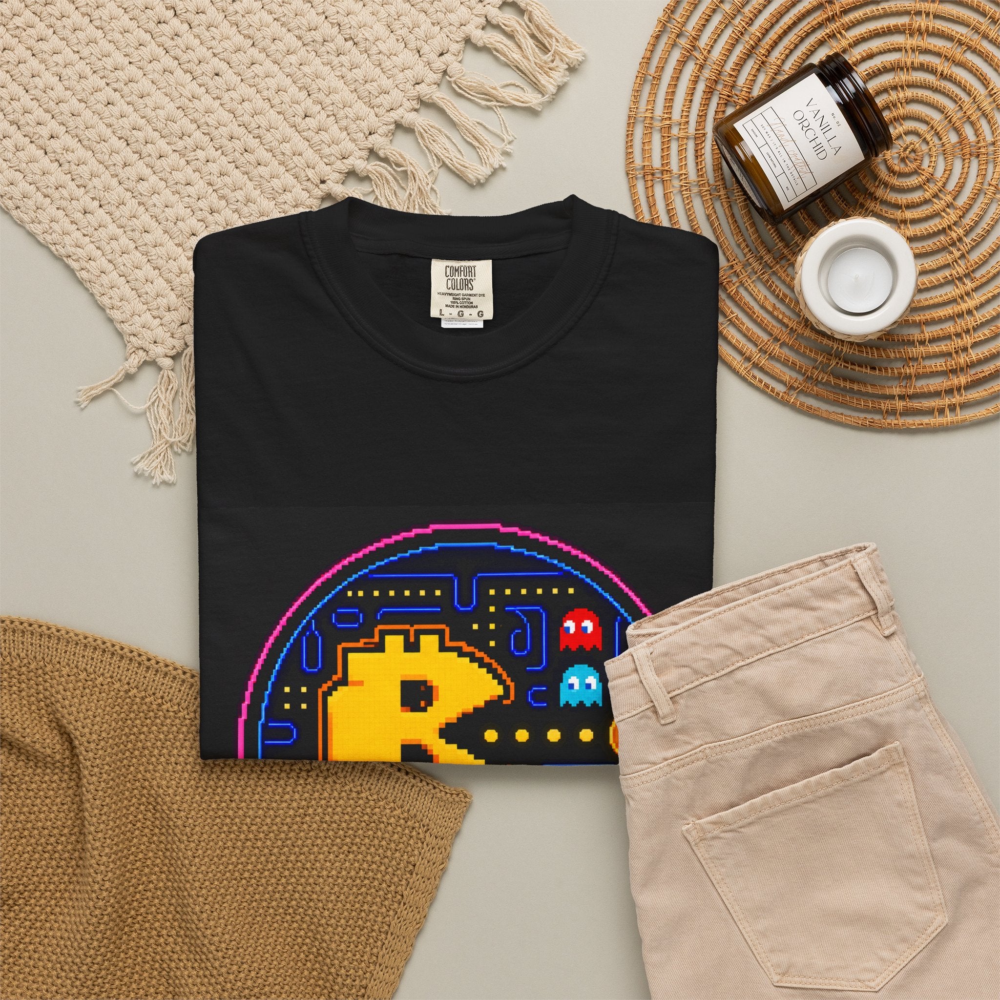 Bitcoin Arcade T-Shirt — Retro Pixel Gaming Crypto Tee
