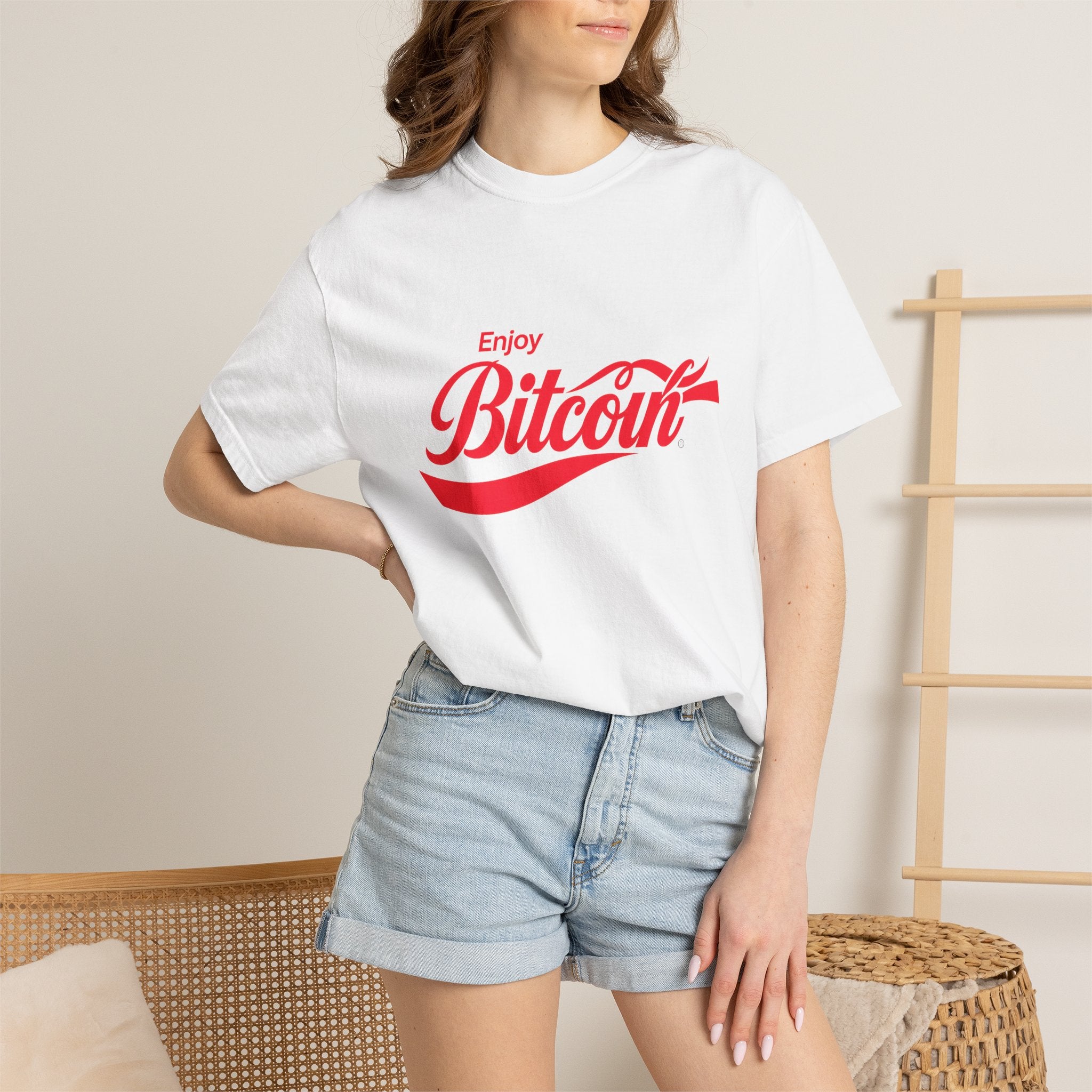 Bitcoin "Enjoy" Logo T-Shirt