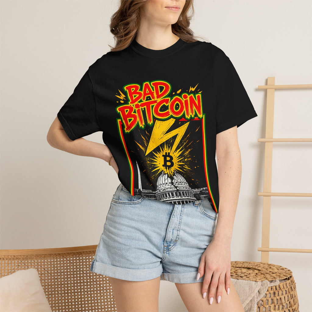 Bad Bitcoin Retro Graphic T-Shirt