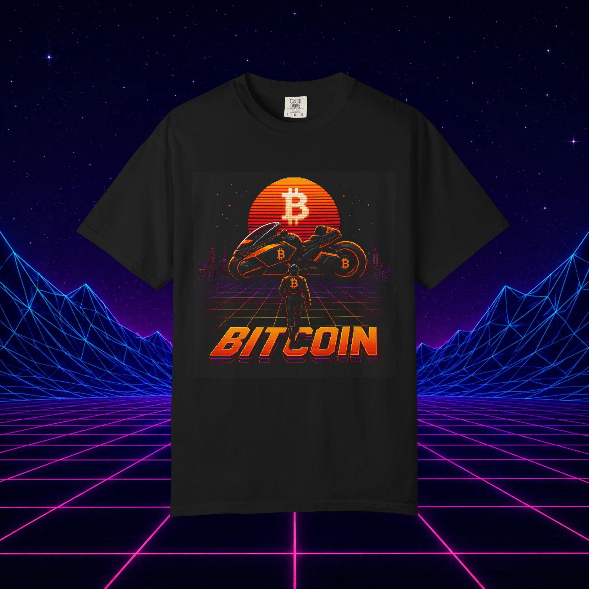 Bitcoin Retro Sunset T-Shirt