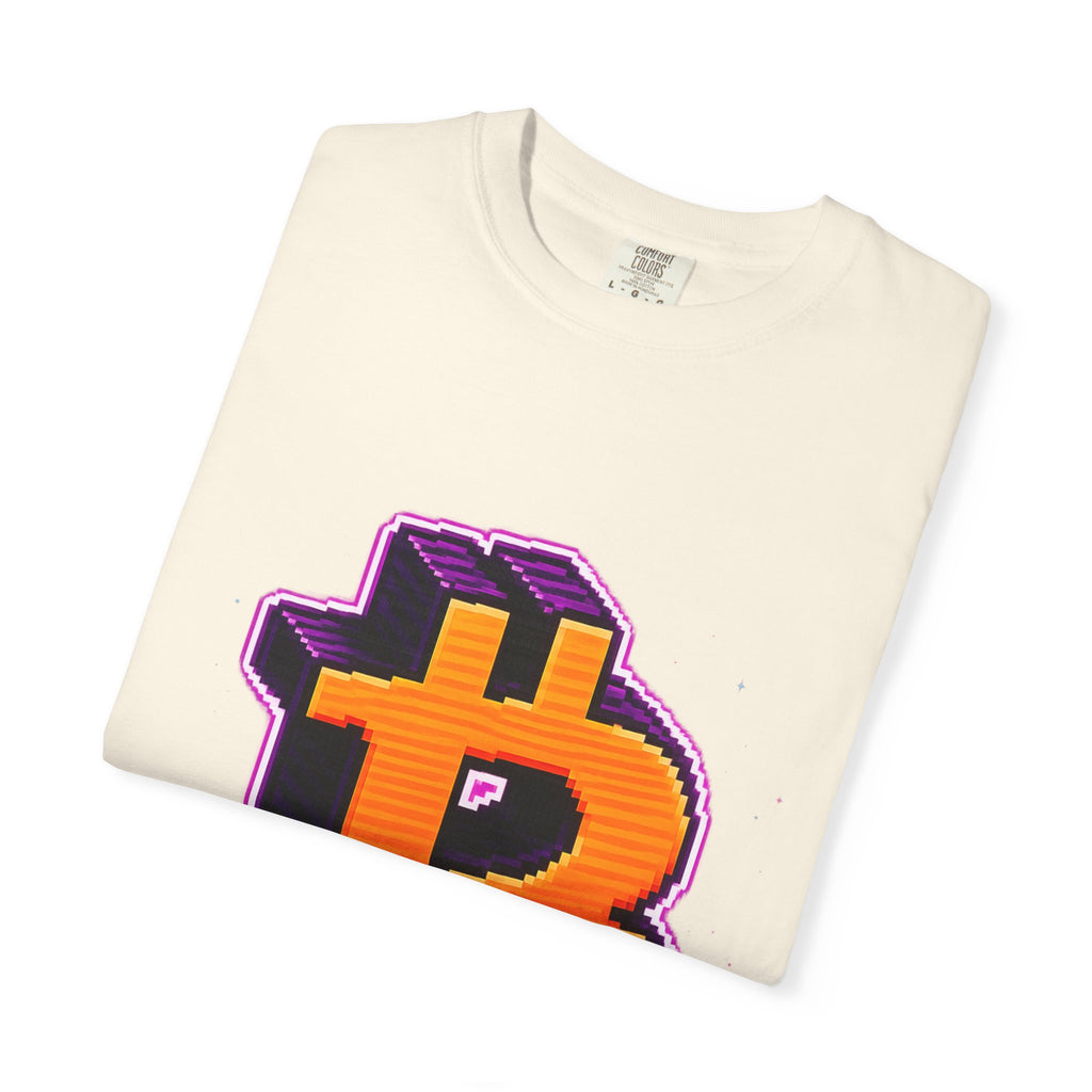 Retro Bitcoin Arcade T-Shirt — Pixel Crypto Logo Tee