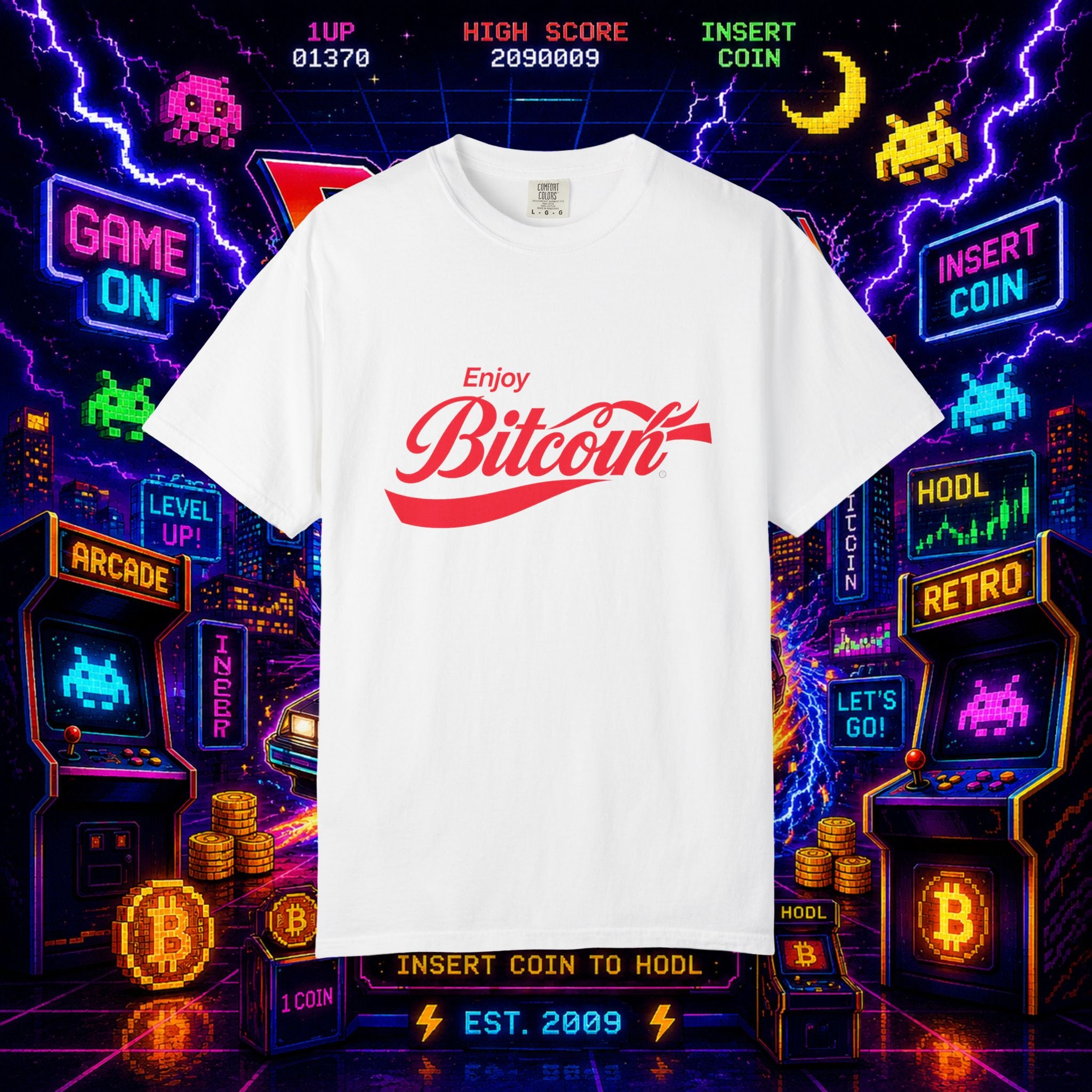 Bitcoin "Enjoy" Logo T-Shirt