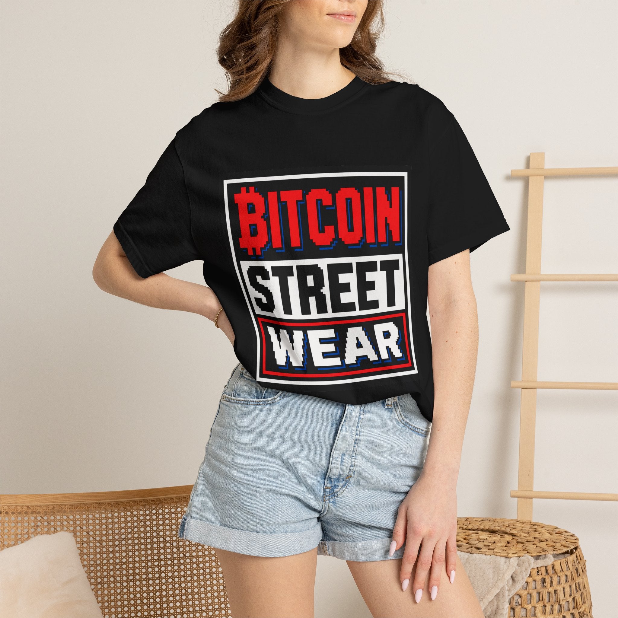 Bitcoin Streetwear T-Shirt — Retro Arcade Crypto Tee ("Bitcoin Street Wear")