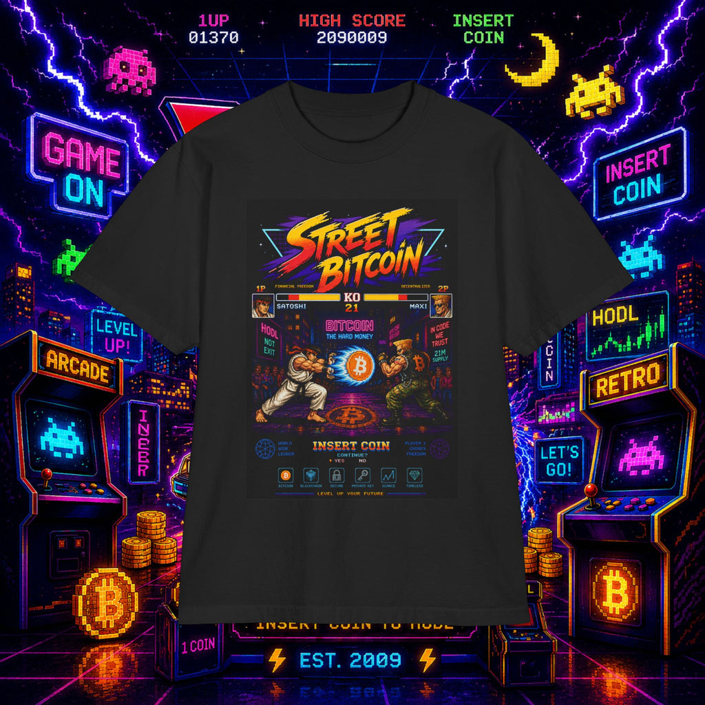 Street Bitcoin Arcade T-Shirt
