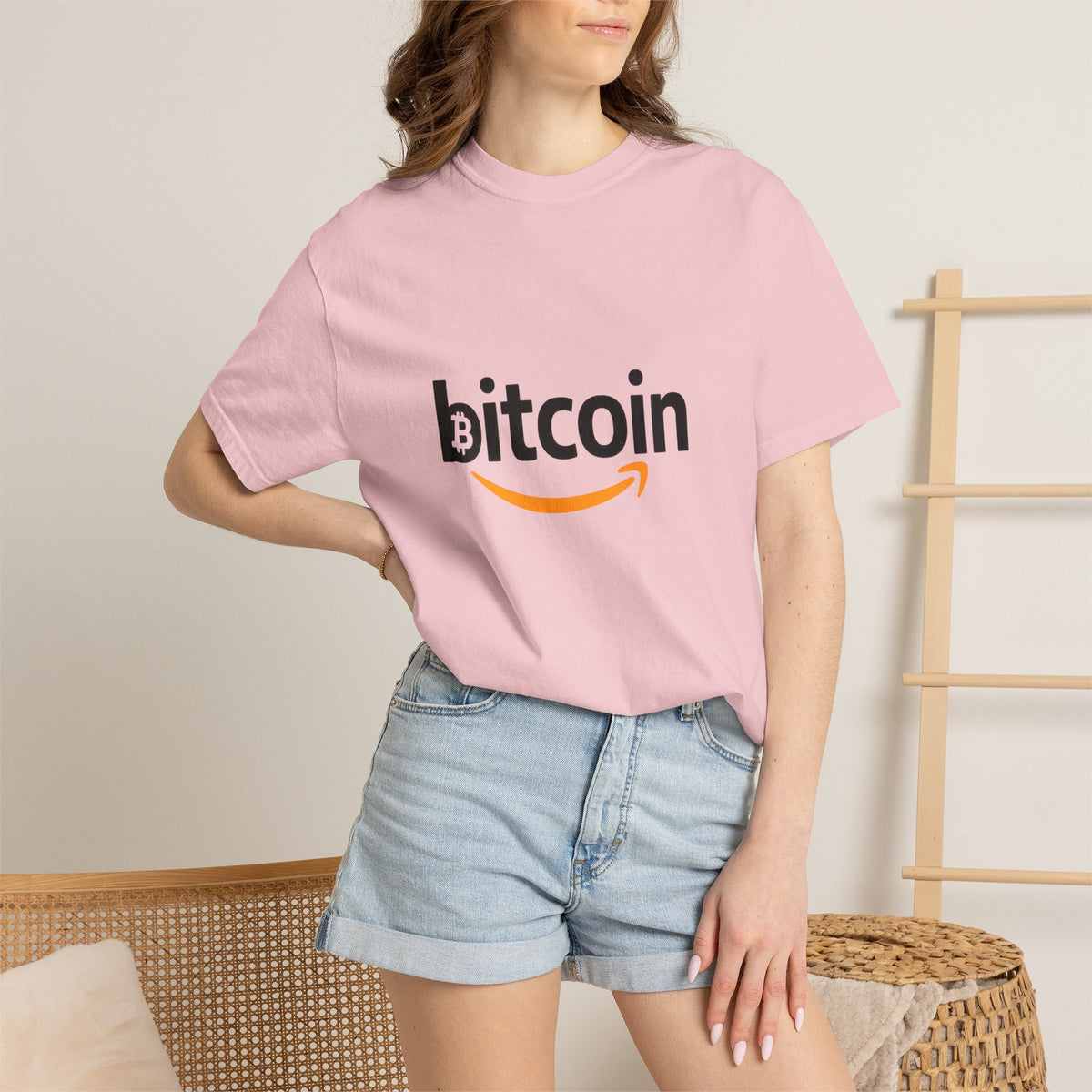 Bitcoin Logo T-Shirt — Crypto Amazon Parody Tee