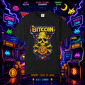 Bitcoin Skull Tee — Retro Crypto Graphic T-Shirt