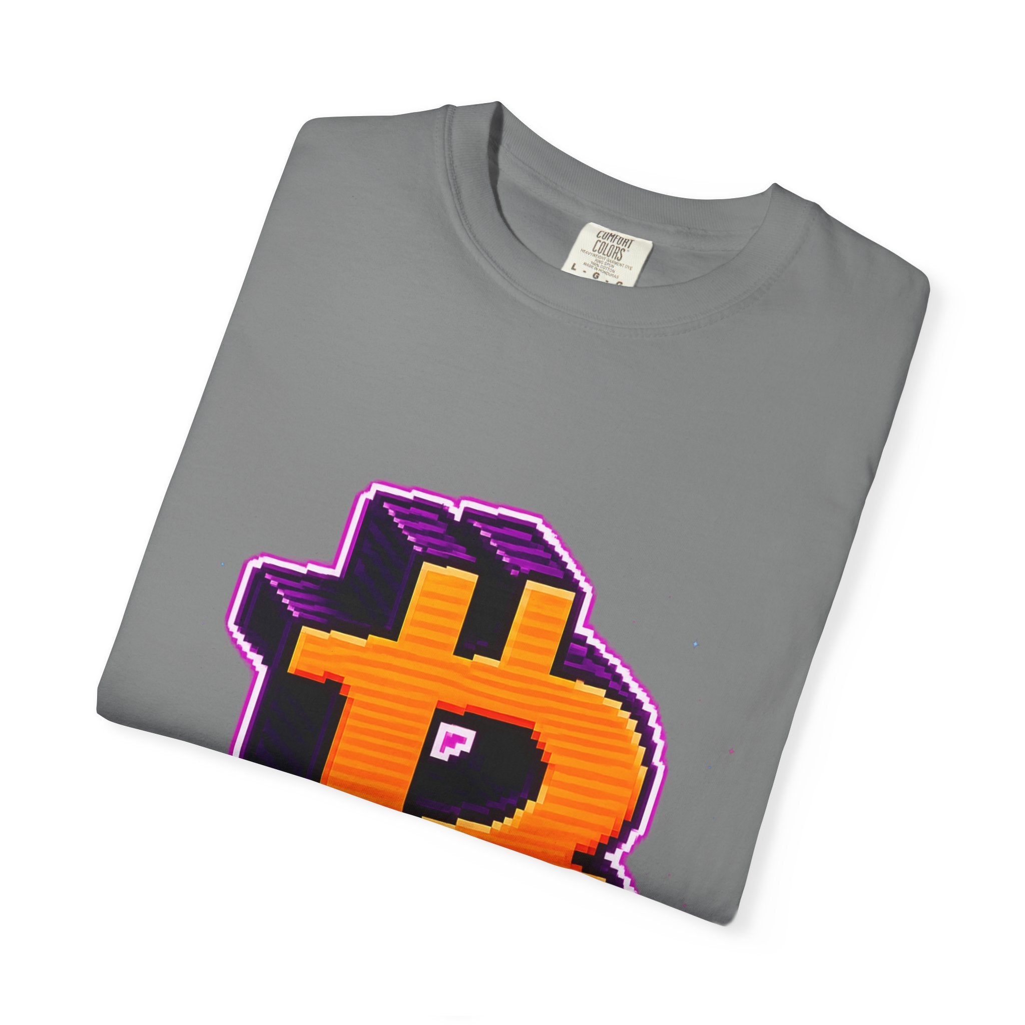Retro Bitcoin Arcade T-Shirt — Pixel Crypto Logo Tee