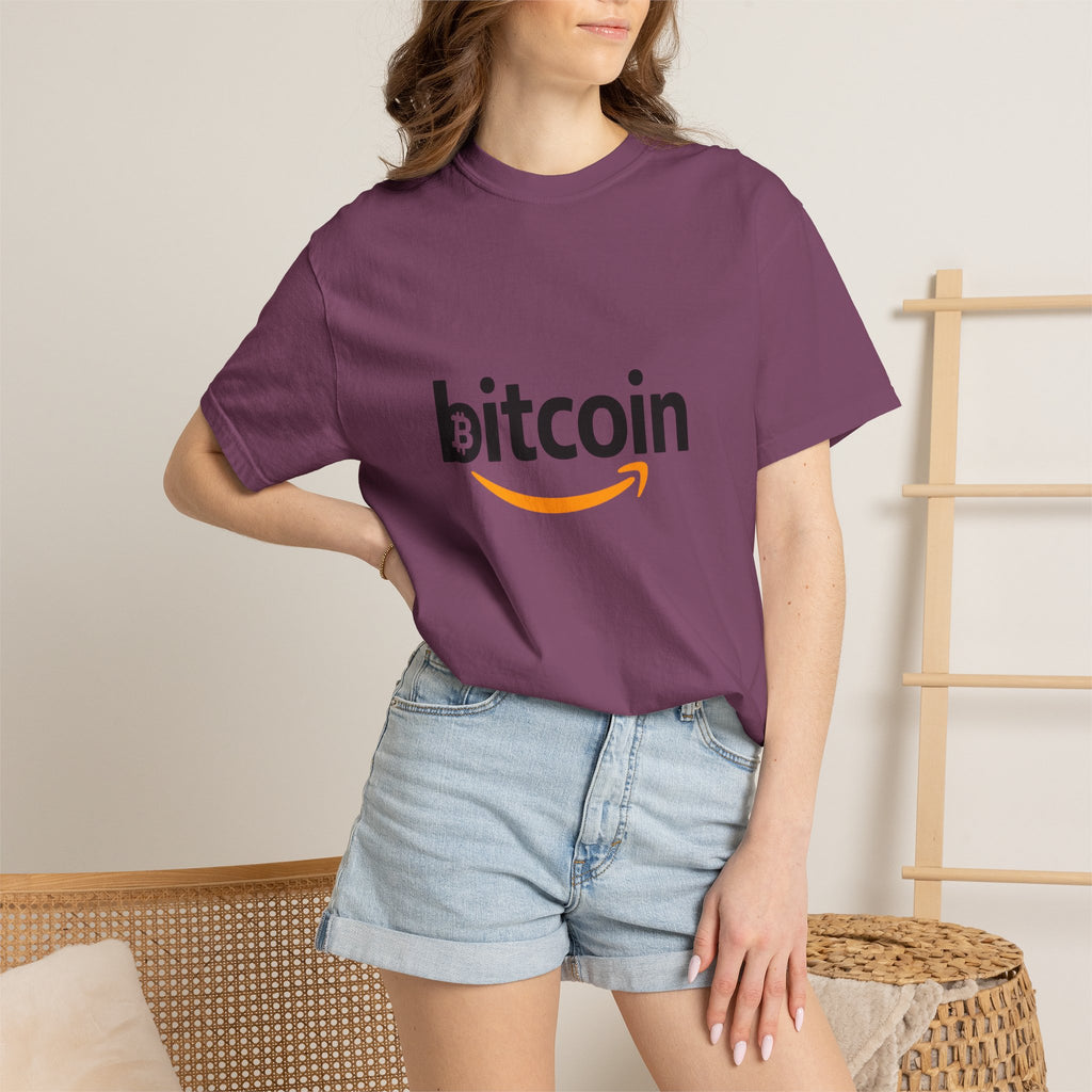 Bitcoin Logo T-Shirt — Crypto Amazon Parody Tee