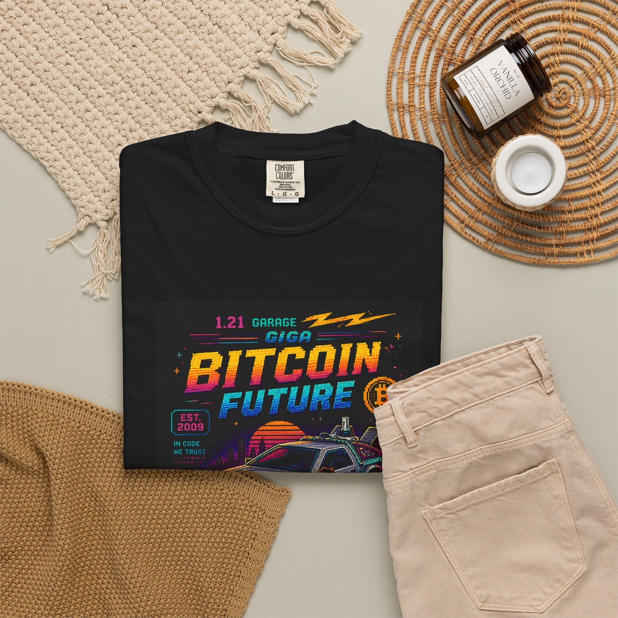 Bitcoin Time Machine T-Shirt — Retro Future Crypto Graphic Tee