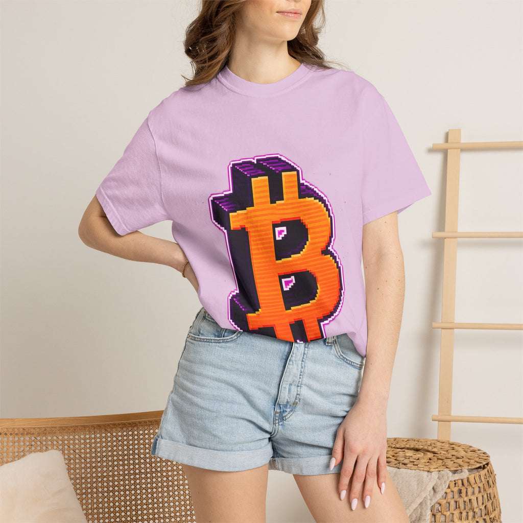 Retro Bitcoin Arcade T-Shirt — Pixel Crypto Logo Tee